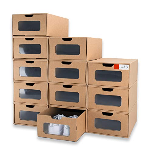 12 Pack Shoe Box Organizer