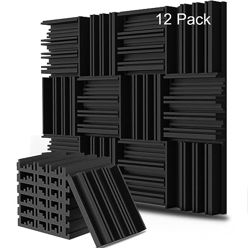 12 Pack Sound Proof Foam Panels