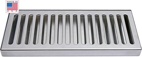 12" X 5" SS Draft Beer Drip Tray - High-Quality and Easy to Clean
