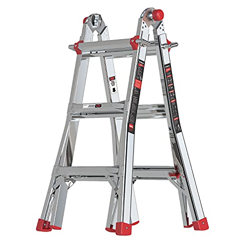 13 ft Aluminum Extension Ladder - STEALTH Folding Ladder