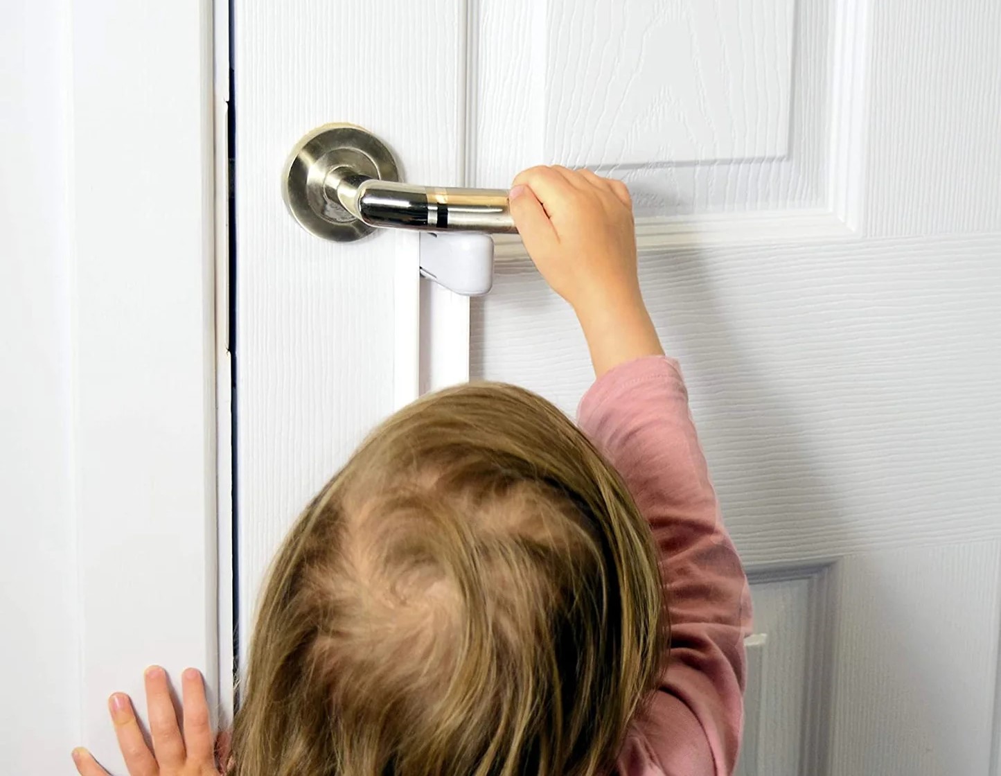 Heart of Tafiti Childproof Door Lever Lock, Baby Proofing Door Handle Lever, Door Handle Child Proof, Toddler Door Locks,3M VHB Adhesive No Tools