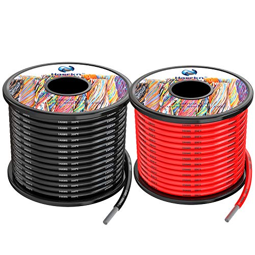 High Temperature Resistance 14 AWG Silicone Electrical Wire Cable 66ft - Haerkn
