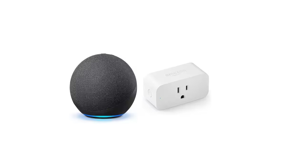 Echo Pop, Anthrazit, 2er pack + Sengled Smart Plug, Funktionert mit Alexa  - Smart Home-Einsteigerpaket