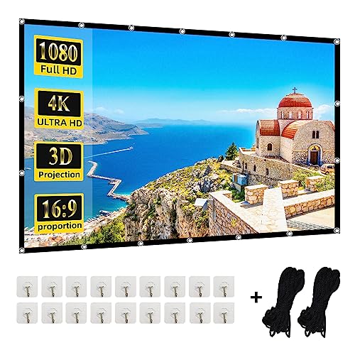 150 inch Projector Screen - Vivid Image, Portable Design, Wrinkle-Free Surface