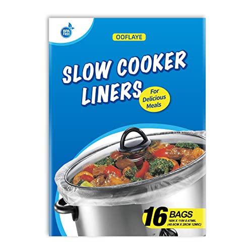 PanSaver Small Slow Cooker Liners - Disposable Liners for Instant Cleanup  with No Scrubbing - Fits 1-3 Quart, 5 Count