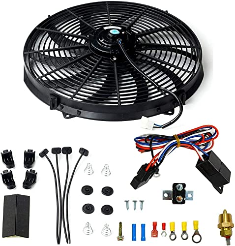 STMGW 16" Electric Radiator Fan with Thermostat Kit