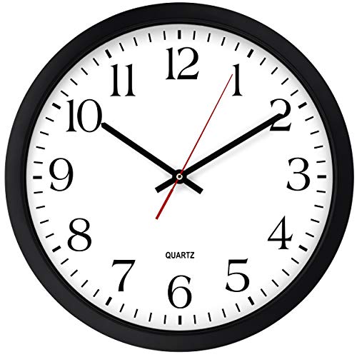 16-Inch Extra Large Black Wall Clock