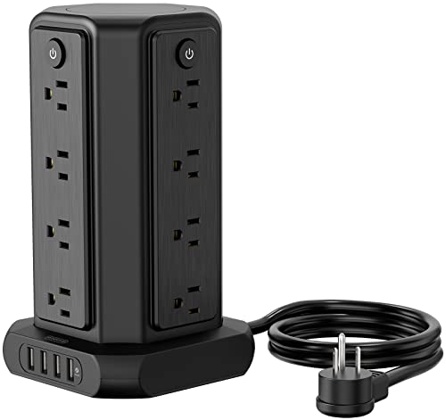 16 Outlet Power Strip Tower Surge Protector