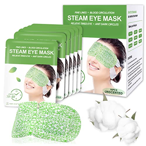 16 Packs Steam Eye Masks for Dry Eyes