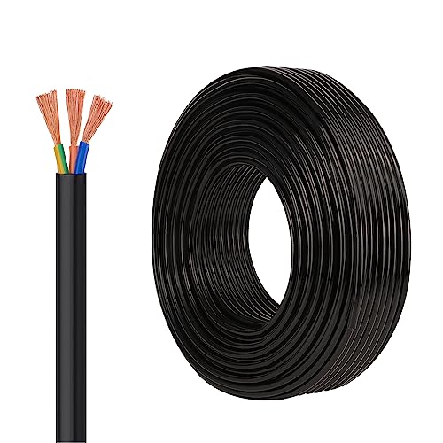 18 Gauge Electric Wire 16.4ft 3 Conductor Copper Wire with Ground