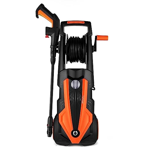 1800W Electric Power Washer with Adjustable Nozzles and Foam Cannon