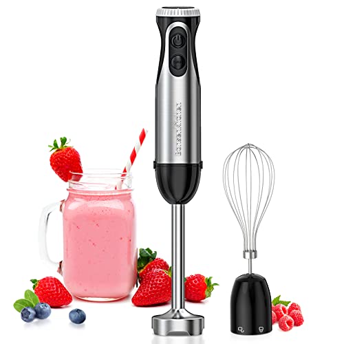 2-in-1 Immersion Hand Blender with 20-Speeds & Turbo Mode