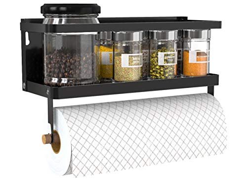 2-in-1 Magnetic Spice Rack with Hooks