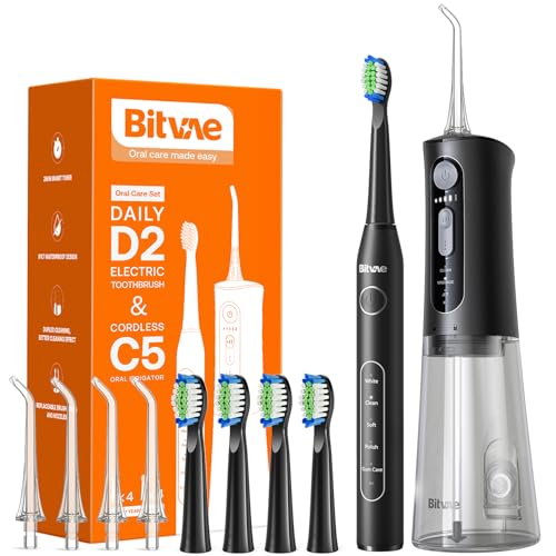 2-in-1 Oral Clean Kit - Water Flosser & Sonic Toothbrush Combo