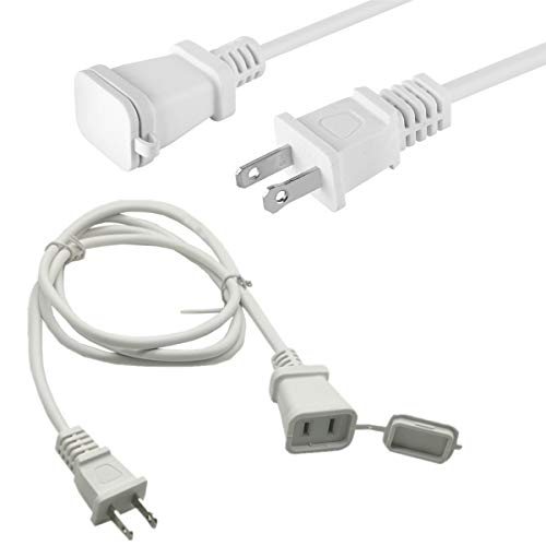 2-Pack 5Ft Extension Cord with Tamper Guard