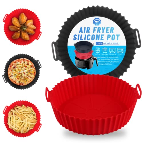 4QT Air Fryer Grill Pan for Ninja AF100 to AF150 Air Fryers, Upgraded 8.2IN  Air Fryer Grill Crisper Plate Grate for Ninja FD401 Foodi Pressure Foodi