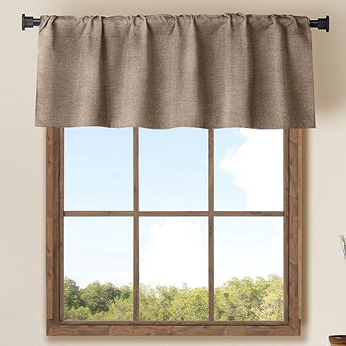 2 Pack Burlap Window Valances