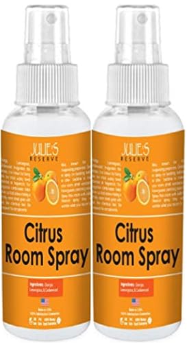 2 Pack Citrus Orange Room & Linen Spray Aromatic Mist Air Freshener