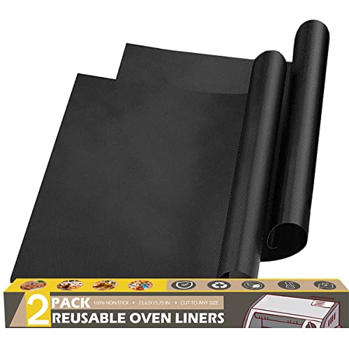 2 Pack Oven Liners: Reduce Cleaning Time with Non-Stick Liners