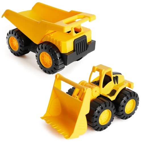 2-Pack Realistic Sand Construction Vehicle Toy Set