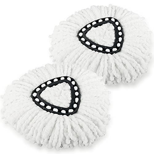 2 Pack Spin Mop Refill Replacement Head - Microfiber Mop Replace Heads