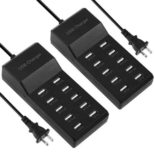 CIEOULLIN BORUIL 10-Port USB Charging Station for Family Devices