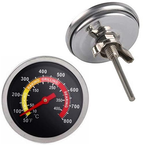 2 pcs BBQ Grill Thermometer Gauge