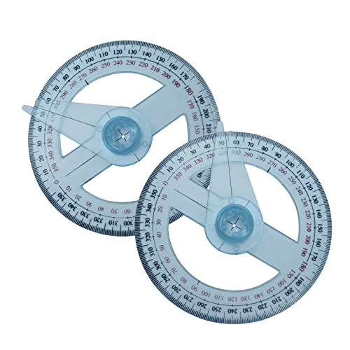 Plastic Circle Protractor Rulers for Kids