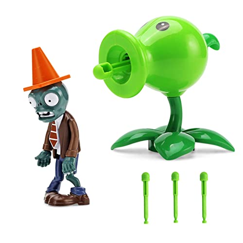 2 PCS Plants and Zombies Toys Action Figures Zombies PVZ Toys Set