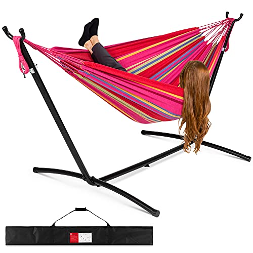 2-Person Double Hammock with Stand Set in Paradise