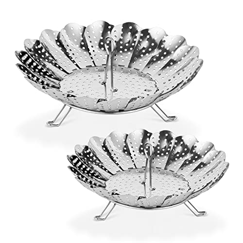2-Pieces Steamer Basket Stainless Steel