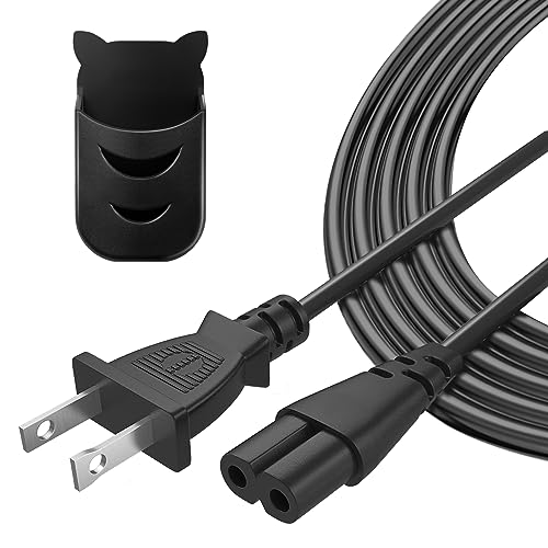Dinghosen 6FT 2 Prong AC TV Power Cord for TCL Roku Smart LED HD TV [ETL Listed]