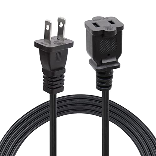 2 Prong Extension Power Cord 5ft