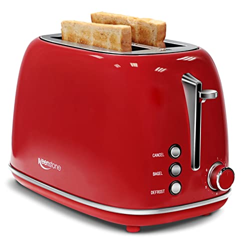  Mueller Retro Toaster 2 Slice with 7 Browning Levels and 3  Functions: Reheat, Defrost & Cancel, Stainless Steel Features, Removable  Crumb Tray, Under Base Cord Storage, Pink: Home & Kitchen