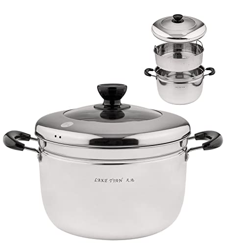 2 Tier Stainless Steel Steamer Pot Cookware Set