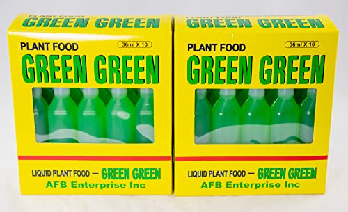 20 Bottles All Purpose Liquid Green Green Lucky Bamboo Plant Food & Fertilizer
