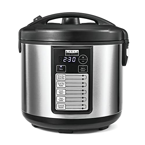 20 Cup Digital Rice Cooker Stainless Steel