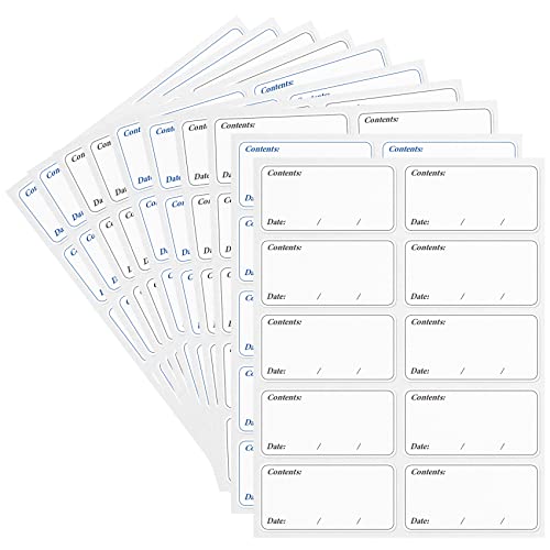 200-Pack Freezer Labels: Easy-to-Peel Stickers for Food Storage