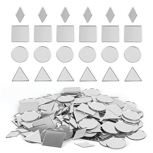 200 pcs Mirror Mosaic Tiles for Crafts