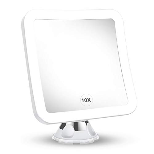 2022 Upgraded 10x Magnifying Lighted Makeup Mirror