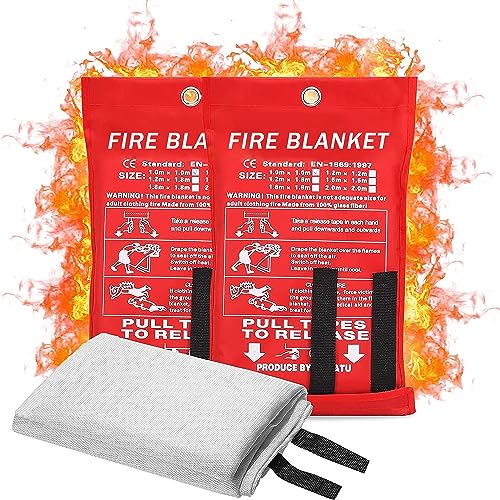 Kanhiro Fire Blanket, Emergency Fire Suppression Blanket for Home and  Kitchen, P