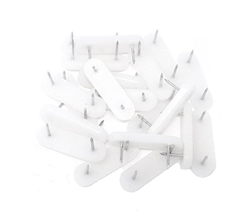 20pcs Plastic Head Double Pins Bed Skirt Holding Pins