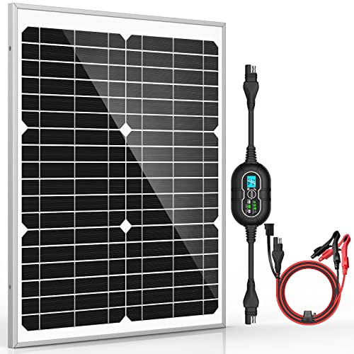20W 12V Solar Panel Kit with MPPT Charge Controller