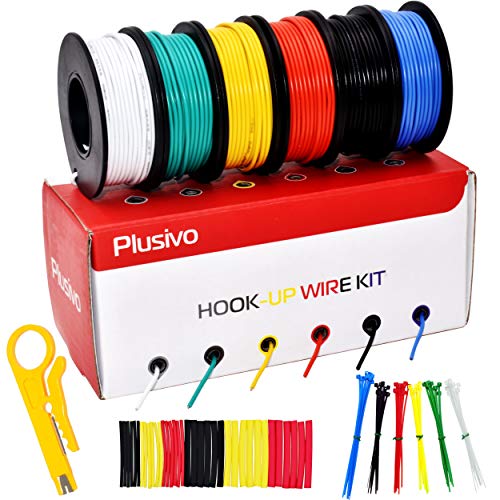 22 Gauge Wire Hookup Wires - 6 Colors, 33ft Each