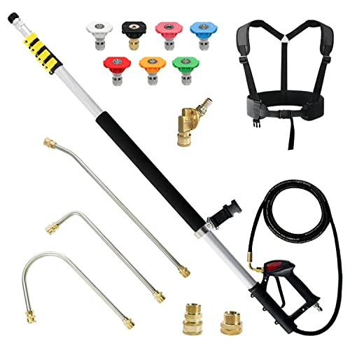 24 FT Telescoping Pressure Washer Wand with Extension Wands