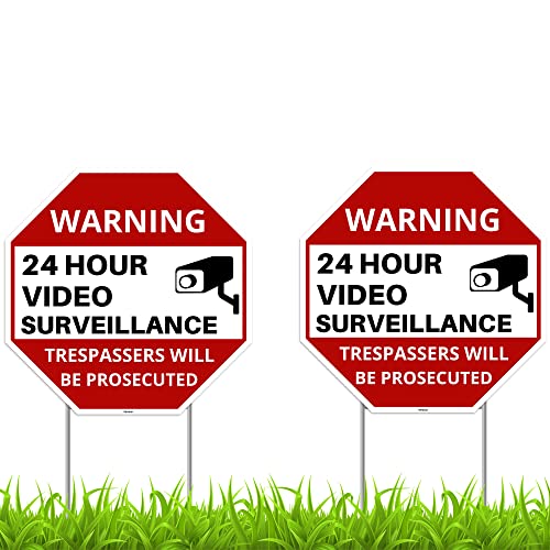 24 Hour Video Surveillance Sign