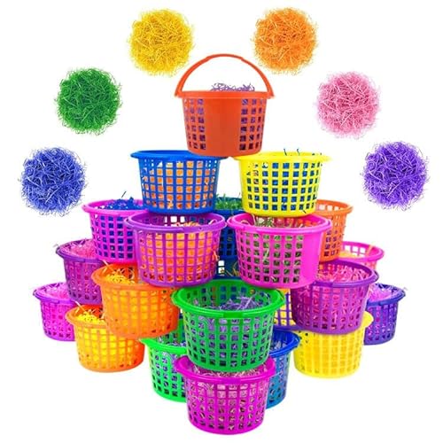 24 PCS Plastic Easter Basket Bulk