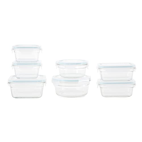 24 Piece Glass Food Storage Containers Set