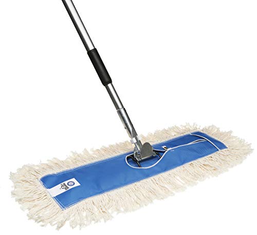 24" Premium Cotton Dust Mop Kit - Heavy Duty Mop with Handle