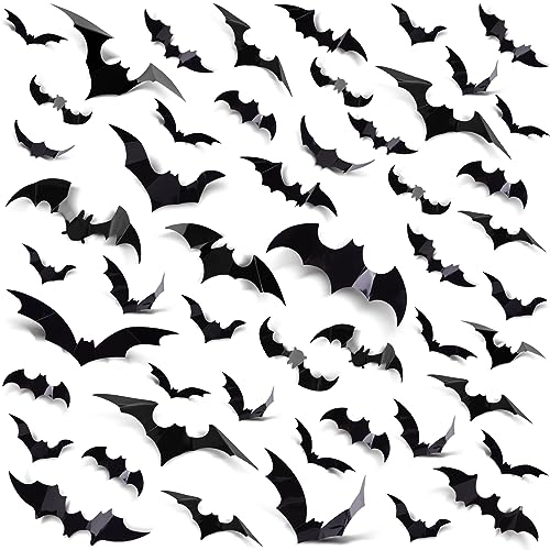 240PCS 3D Bat Stickers